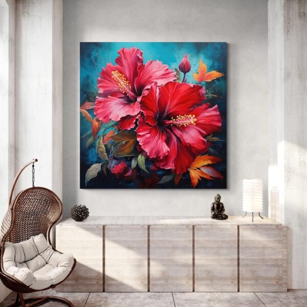 acrylic flower painting