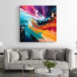 colourful abstract wall art