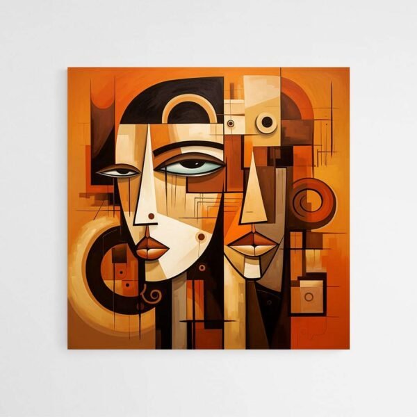 modern abstract face art