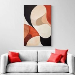 orange abstract art