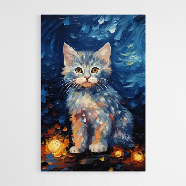 cute kitten painting