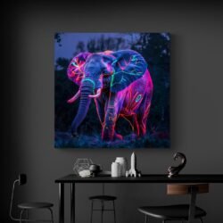 abstract elephant wall art