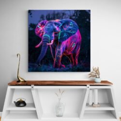 abstract elephant wall art