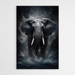 black elephant painting