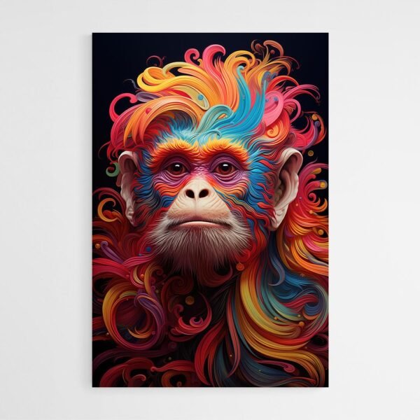 colorful monkey art