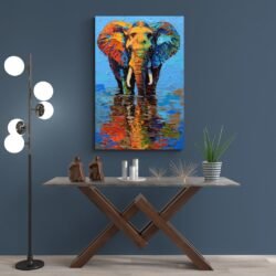 elephant abstract painting