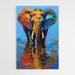 elephant abstract painting