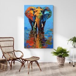 elephant abstract painting