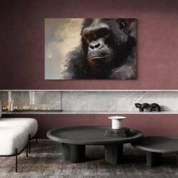 gorilla canvas painting