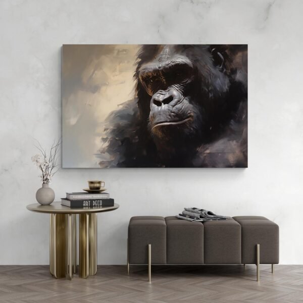 gorilla canvas painting