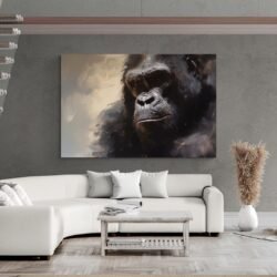 gorilla canvas painting