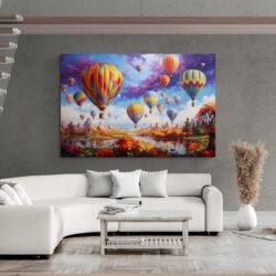 hot air balloon art