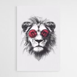 lion canvas wall art