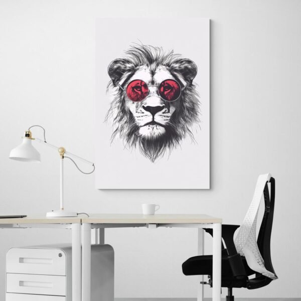 lion canvas wall art