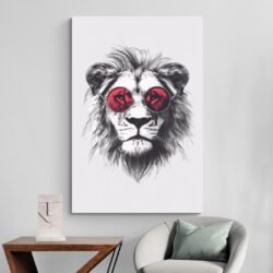 lion canvas wall art