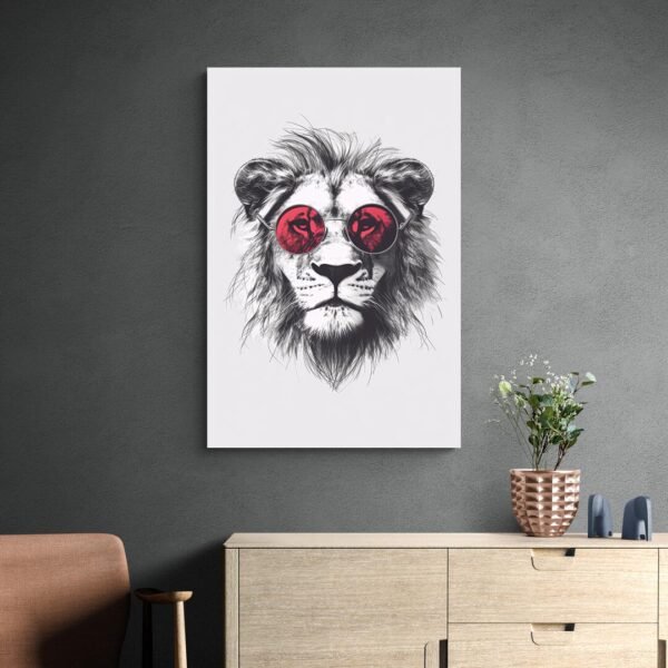 lion canvas wall art