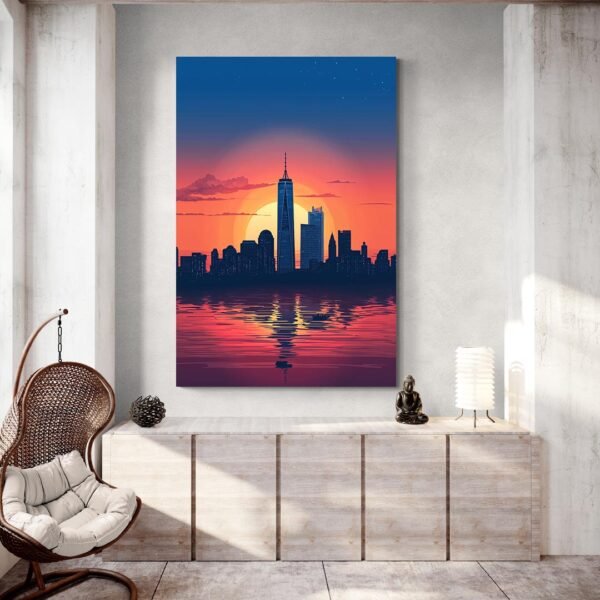 new york skyline artwork