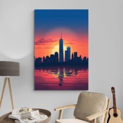 new york skyline artwork