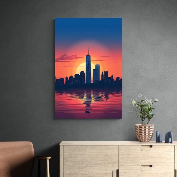 new york skyline artwork