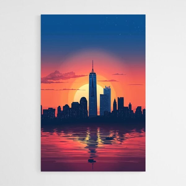 new york skyline artwork