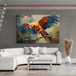 painting of a parrot