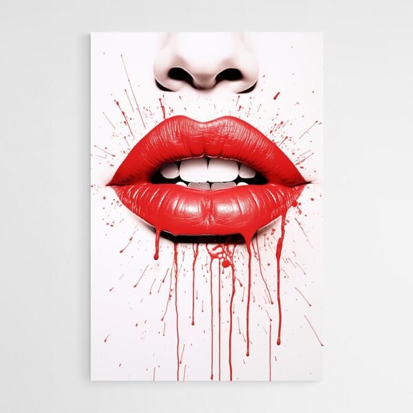 red lips artwork