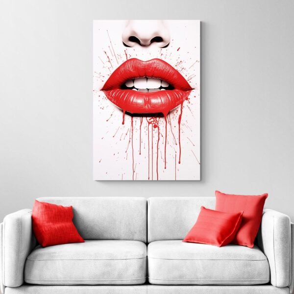 red lips artwork