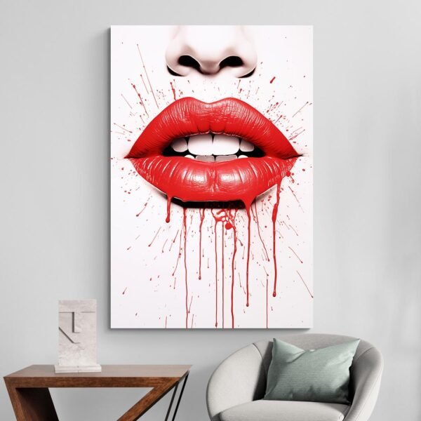 red lips artwork