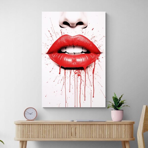 red lips artwork