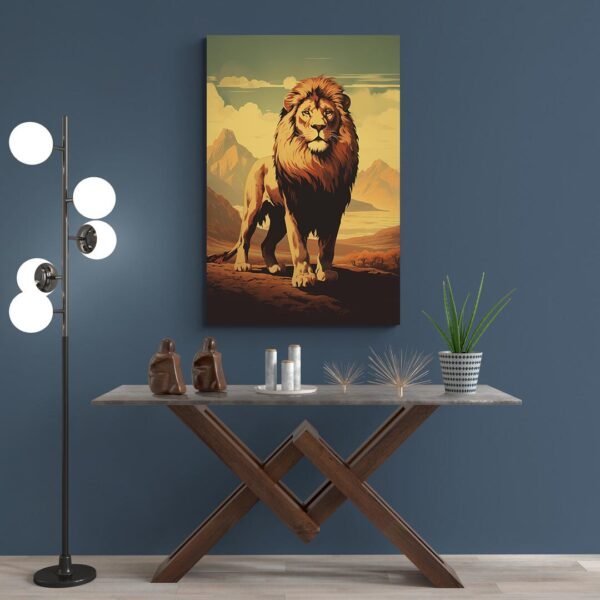 vintage lion art